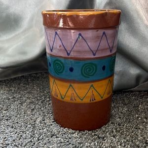 Mesa International 8” x 5.25” southwest vase